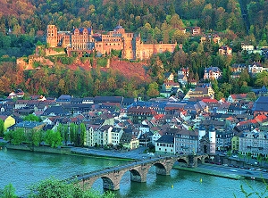 Schloss Heidelberg im Abendlicht